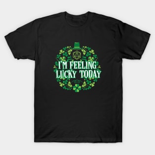 I'm Feeling Lucky Today D20 Dice of St Patrick T-Shirt